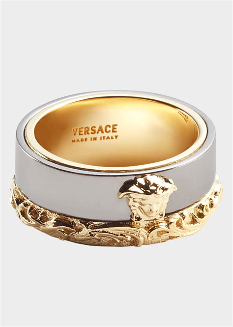 versace rings two tone|Versace ring cheap.